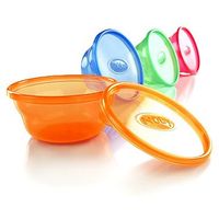 Nuby Wash N Toss Bowls With Lids