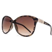 Carvela Black Cateye Sunglasses With Chain Detail
