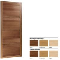 Made To Measure Shaker 4 Panel Wood Effect Sliding Wardrobe Door (W)1060-1160mm