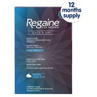 Regaine For Women Once A Day Scalp Foam 5% W/w Cutaneous Foam - 12 Months' Supply
