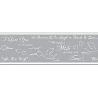 Baby Colours Little Wish Silver Border