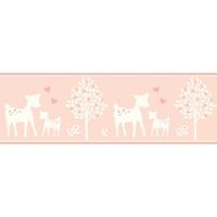 Baby Colours Little Deer Pink Border
