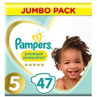 Pampers Premium Protection Size 5 Jumbo Pack 47 Nappies