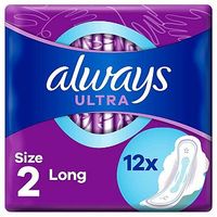 Always Ultra Long (Size 2) Sanitary Towels Wings 12 Pads