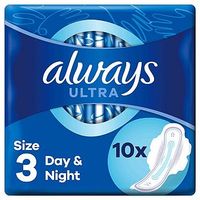 Always Ultra Night (Size 3) Sanitary Towels Wings 10 Pads