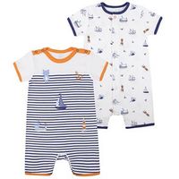 Mini Club Baby Boys Romper 2 Pack Up To 3.4KG