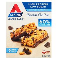 Atkins Chocolate Chip Crisp Bar 5 Bar Multipack 5 X 30g