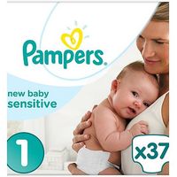 Pampers New Baby Sensitive Size 1,37 Nappies,2-5kg,With Absorbing Channels