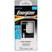 Energizer 2.4A UK Wall Charger & Lightning Cable