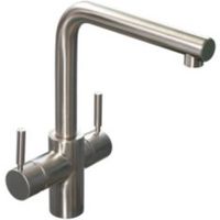 Insinkerator 3N1 Steel Effect Filtered Steaming Hot & Normal Hot & Cold Water Tap