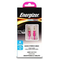 Energizer Audio Jack Cable Pink 3.5mm