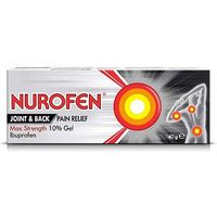 Nurofen Joint And Back Pain Relief Max Strength 10% Gel 40g