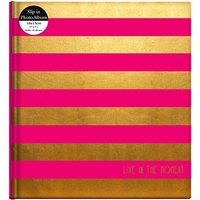 Striped Gold Foil & Shocking Pink Album 7x5
