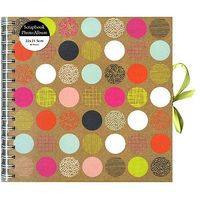 Patchwork Coloured Spot Kraft Scrapbook - 40 Sheets