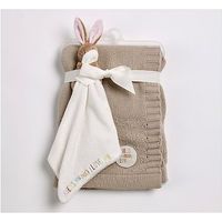 GHMILY Knitted Blanket & Comforter Gift Set