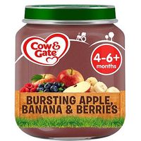 Cow & Gate Bursting Apple, Banana & Berries From 4-6m Onwards 125g