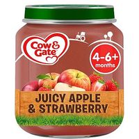Cow & Gate Juicy Apple & Strawberry From 4-6m Onwards 125g