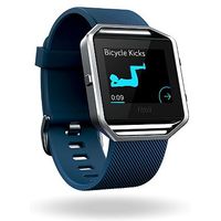 Fitbit Blaze Fitness Super Watch - Blue/Silver (Small)