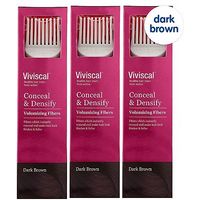 Viviscal Conceal & Densify Volumizing Hair Fibres - Dark Brown (3 Pack)