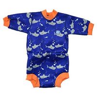 Splash About Happy Nappy Swimming Wetsuit Shark Orange (Medium) 3-8 Months