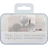 Juice Triple Mains Charger - White