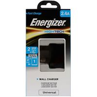 Energizer UK Wall Charger Adapter 2.4A 2x USB Black