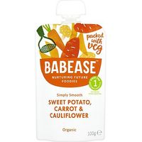 Babease Organic Sweet Potato, Carrot & Cauliflower Stage 1 +4 Months 100g