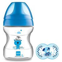 MAM Learn To Drink Cup & Soother 190ml - Blue