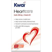 Kwai Heart Care Garlic 300mg Plus Vitamin B1 30 Tablets