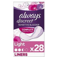 Always Discreet Incontinence Light Liners For Sensitive Bladder 28