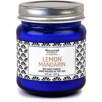 Vineyard Hill Naturals Lemon & Mandarin Vintage Candle Jar