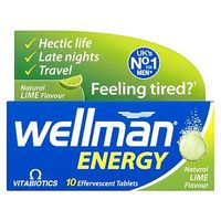 Wellman Energy - 10 Lime Flavour Effervescent Tablets
