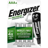 Energizer Power Plus Recharge Battery AAA X 4