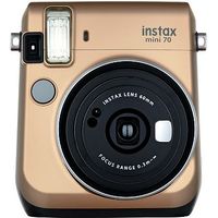 Fujifilm Instax Mini 70 Stardust Gold Camera Plus 10 Instant Film Shots