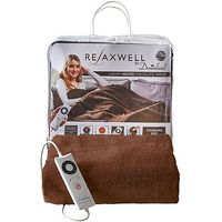 Relaxwell By Dreamland Luxury Heated Chocolate Throw