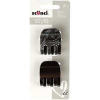 Scunci Style Lace Print Jaw Clips 2pk