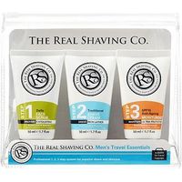 The Real Shaving Co. Men's Travel Essentials 3 X 50ml
