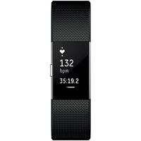 Fitbit Charge 2 Heart Rate & Fitness Wristband - Black Large