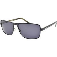 Barbour Gunmetal Sunglasses With Black Arms