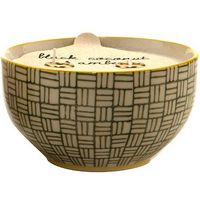 Paddywax Boheme Hand Painted Ceramic Bowl Candle Black Coconut And Amber 198g