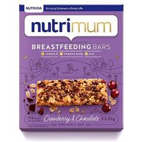 Nutrimum Breastfeeding Bars Cranberry & Chocolate 5 X 30g (150g)