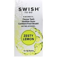 Swish To Go Zesty Lemon 6 X 2g Sachet