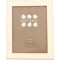 Sixtrees Jessica 7x5 Silver Plated Enamel Photo Frame