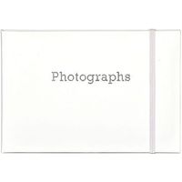 White Bragbook Photo Album Holds 24 Individual 6x4 Photographs