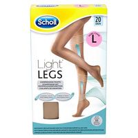 Scholl Light Legs Compression Tights 20 Den Nude Large