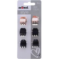 Scunci Style Jaw Clips 6pk