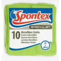 Spontex Microfibre Cloth Pack Of 10