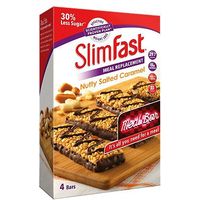SlimFast Meal Replacement Nutty Caramel Meal Bar 4 X 60g
