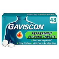Gaviscon Peppermint Flavour Tablets - 48 Tablets