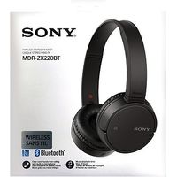 Sony MDR-ZX220BTB Black - Over Ear Everyday Wireless Headphones With Bluetooth NFC & Foldable Design